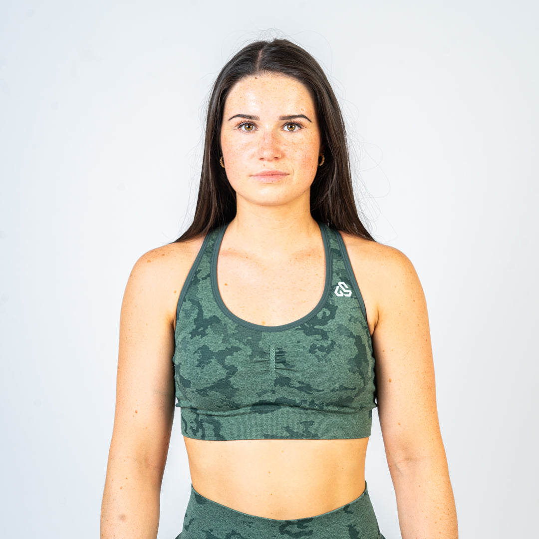 camo sports bra