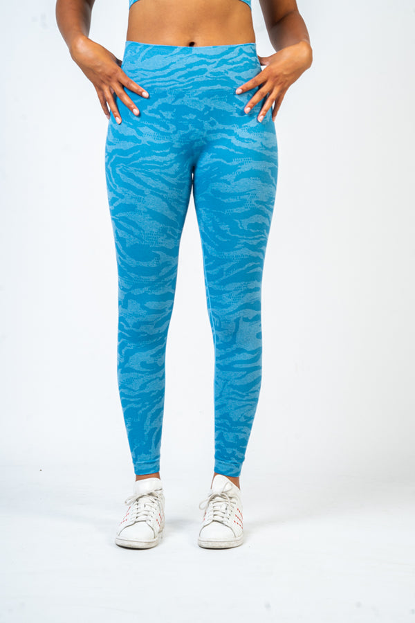 Blue Zebra Leggings