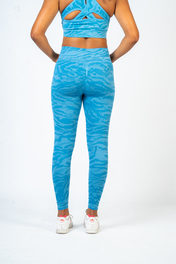 Blue Zebra Leggings